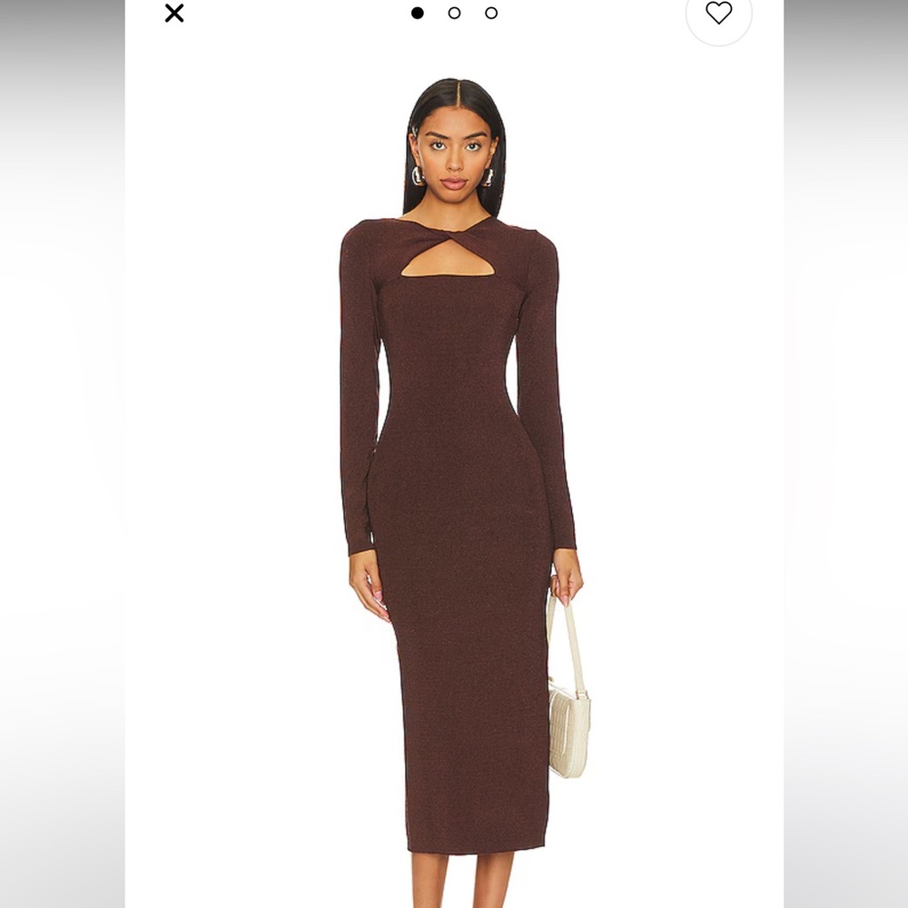 Brand new, never worn with tags on. Chocolate brown midi from Rails, size M